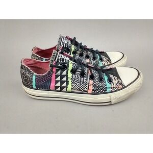 Converse Shoes Womens 7 Multicolor CT All Star 537066F Geometric Neon Aztec